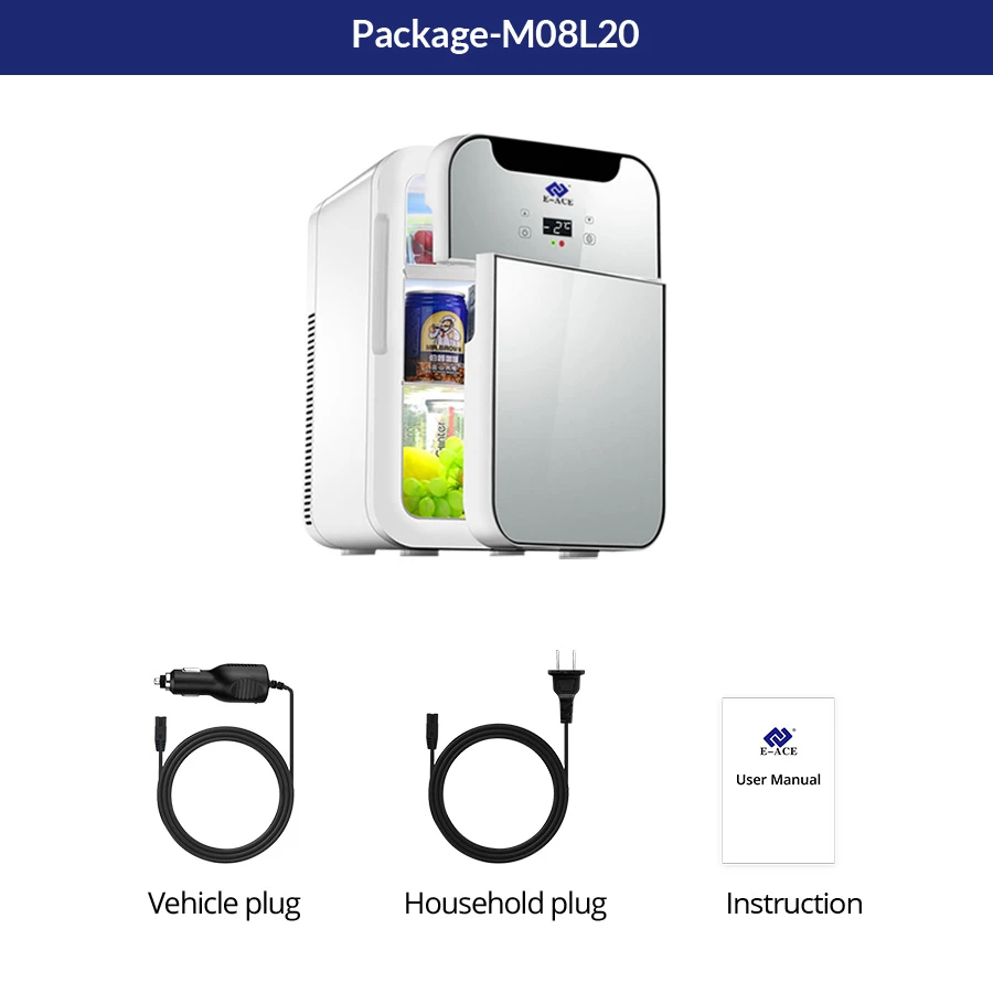 E ACE M08 автомобильный холодильник с низким уровнем шума портативный