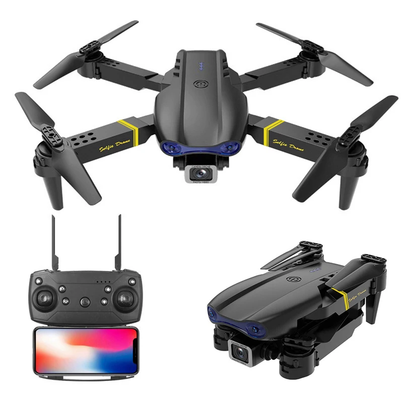 

Amiqi GDRC Gd89-2 4K Hd Dual Camera Drone Wide Angle Shooting Wifi Fpv 360 Headless Mode Foldable Quadcopter Vs F97 E99 Rc Drone