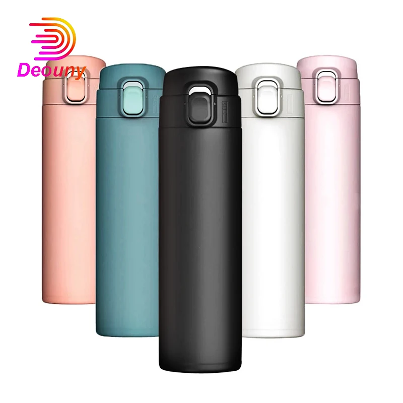 

DEOUNY Double Wall Thermoules Vacuum Cup Stainless Steel Sports Hot Water Bottle Travel Coffee Thermos Mug 320/450ML Drinkware