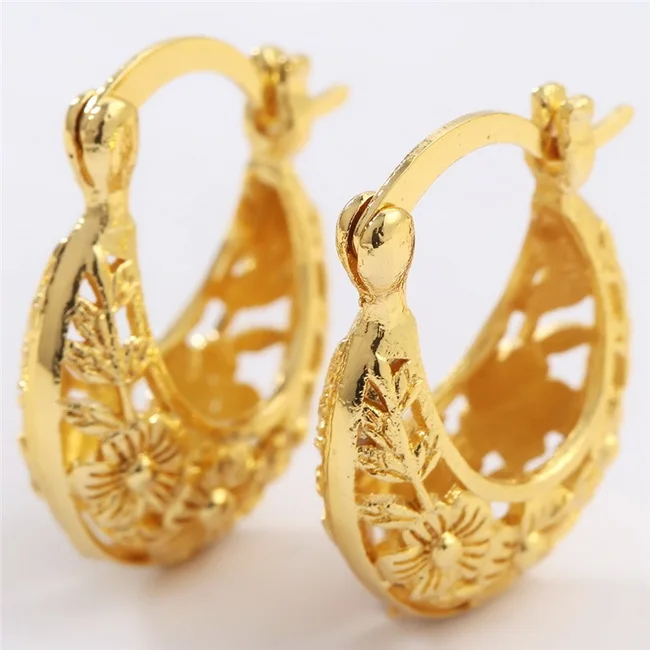 Hoop Earring E558 Классические желтое золото цвет серьги-кольца из металла для женщин Преувеличенные Роскошные полые большая серьга-кольцо массивные ювелирные изделия L4E569 - Окраска металла: Hoop Earring E558