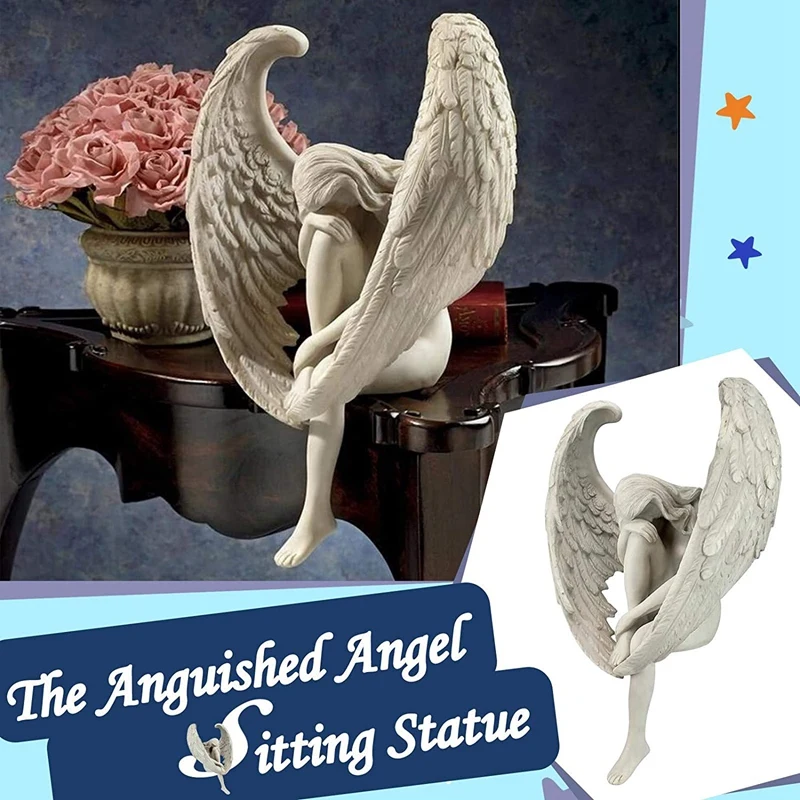 

PPYY-the Angel Statue Redemption Wings Angel Sculpture Angel Remembrance and Redemption Statue Angel Ornaments Figurines