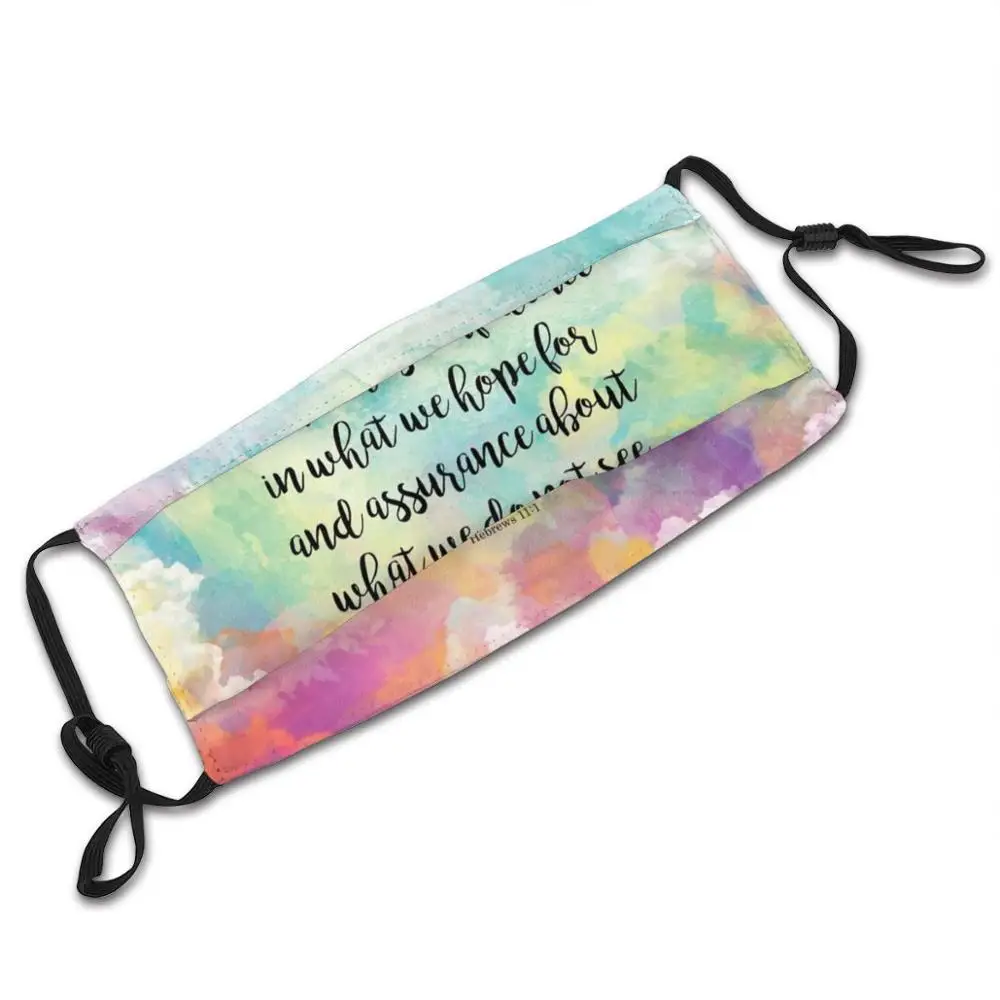 Маска многоразовая для лица с фильтром Пылезащитная вдохновляющая Библия