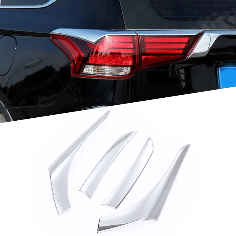 Для Mitsubishi Outlander 2016 -2019 ABS хромированный задний светильник стример отделка фонарь