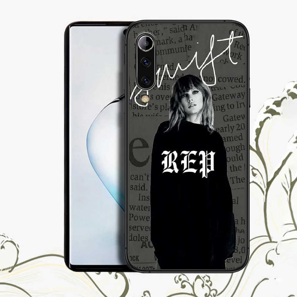 

Taylor Folklore Swifts Reputation Xiaomi Mi Note 10 A3 9T 10T 9 MAX 3 A2 8 9 pocox3 cc9 Lite Pro Ultra For Phone Case black