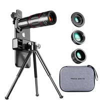 for mobile phone lens kit 28x hd telescope zoom macro lens for iphone samsung smartphone camera fisheye lente para celular