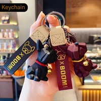 2021 new cool bells bull dog keychain wild key chain bag pendant couple accessories creative gifts wholesale christmas gifts