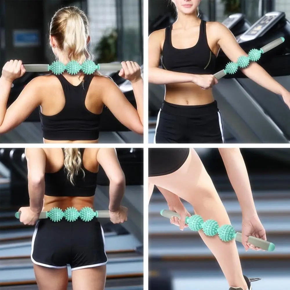 

3 PCS Spiky Fitness Ball Stick Roller Anti-Cellulite Trigger Point hedgehog Balls Anti Cellulite Massager for Back/Foot/Arm/Neck