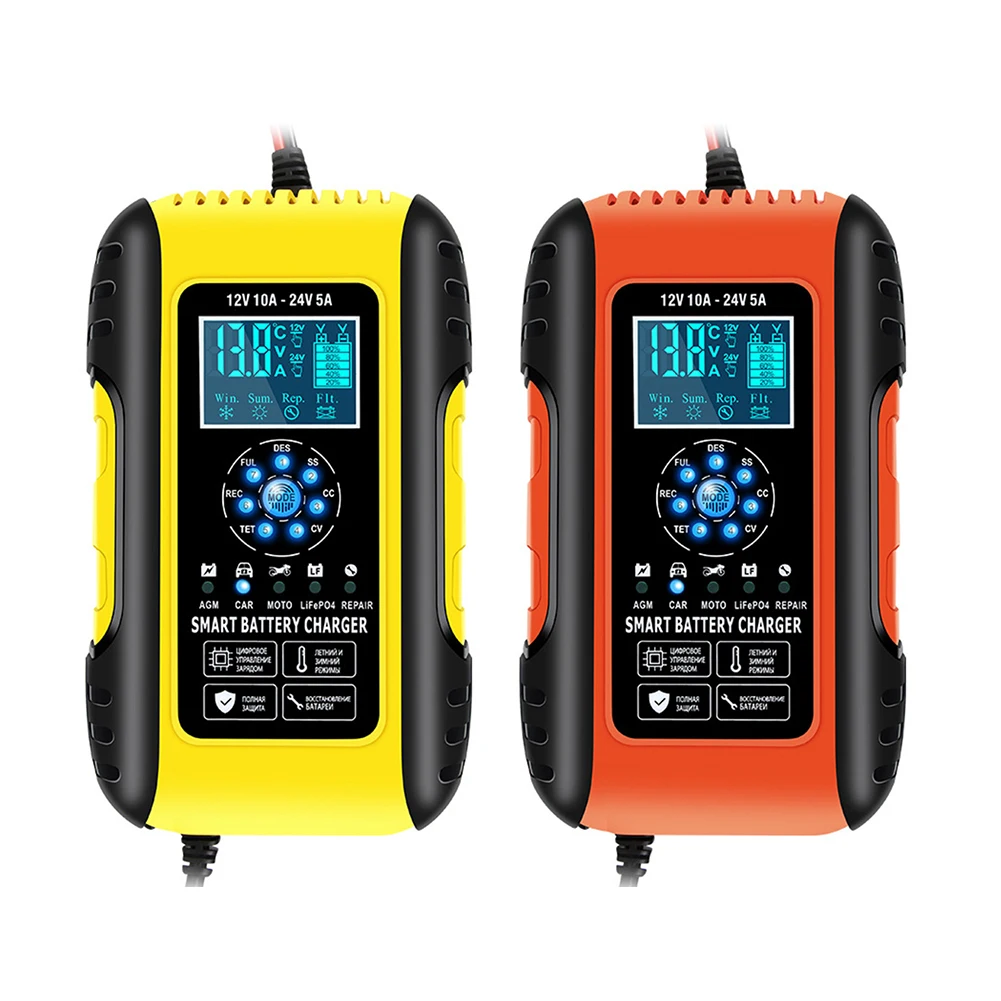 

Автомобильное зарядное устройство для аккумуляторов 12 В с ЖК-дисплеем и функцией быстрой зарядки