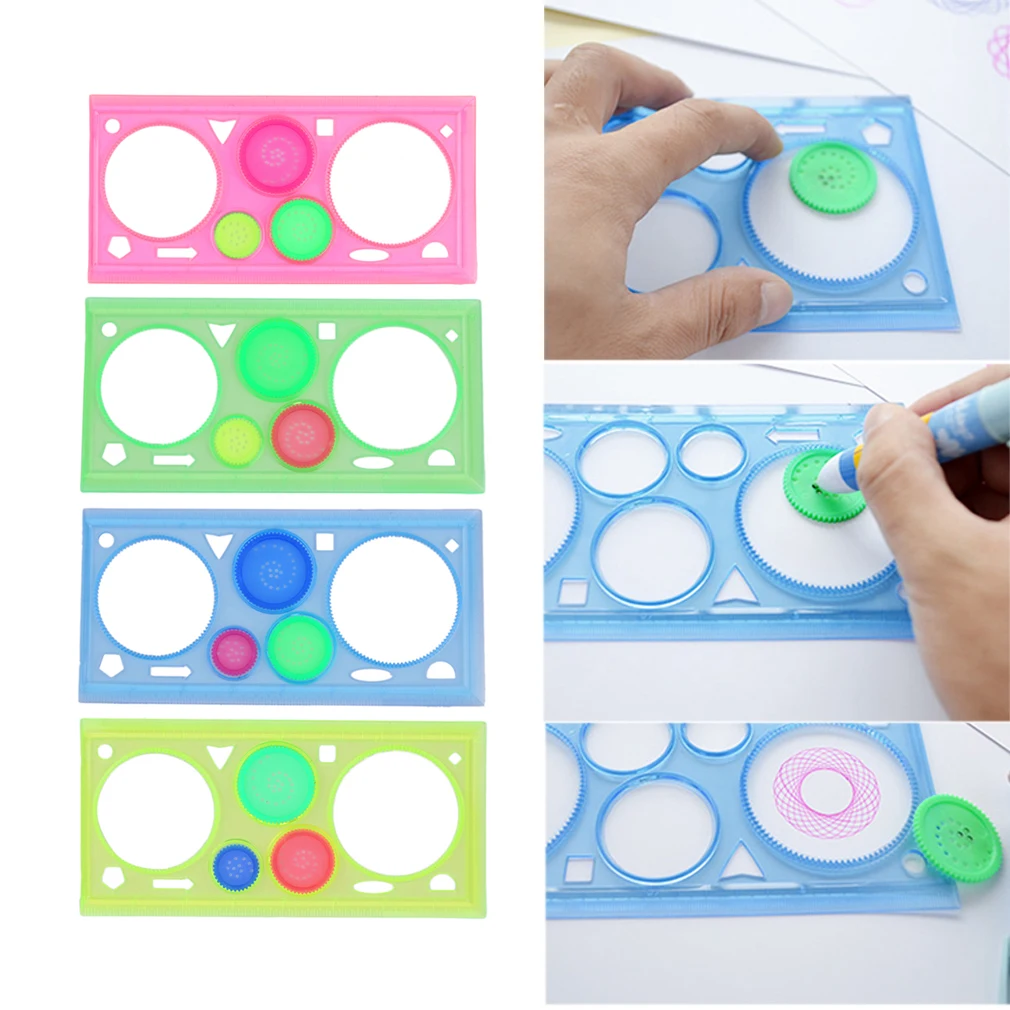 

Multifunctional Geometric Ruler Children Students Learning Drafting Drawing Stationery Tool Office Supplies