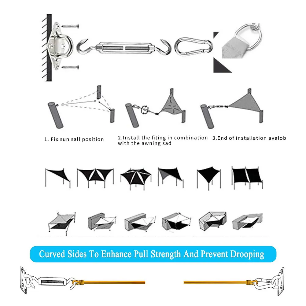 Водонепроницаемый солнцезащитный козырек треугольный тент для сада патио
