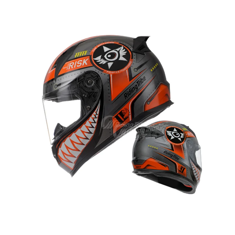 Легкие аэродинамические удобные мотоциклетные шлемы DOT на все лицо одобренные