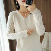 autumn winter round neck fake two piece sweater womens outer wear loose all match knit sweater color matching long sleeved base