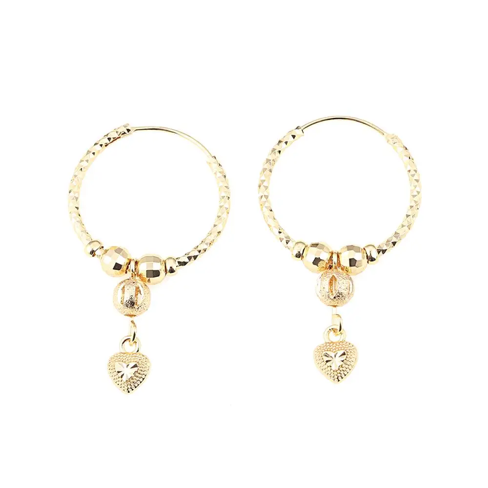 Модные серьги в форме сердца для женщин и девушек бижутерия виде эфиопского