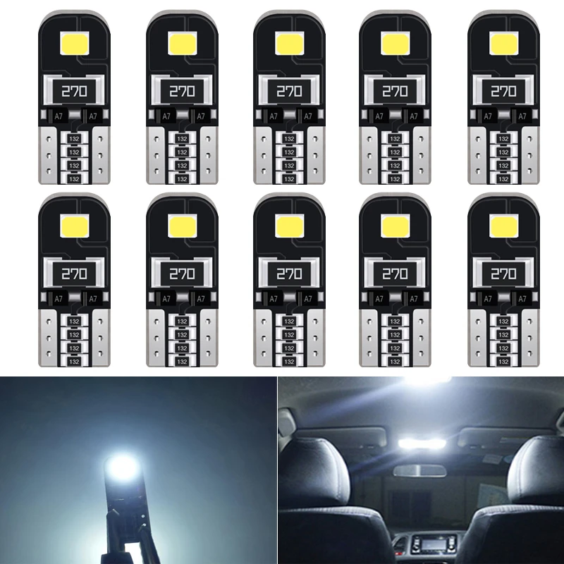 10x Canbus T10 W5W Автомобильная светодиодная лампа для Dodge Journey Charger Ram 1500 GMC Sierra Yukon 12V