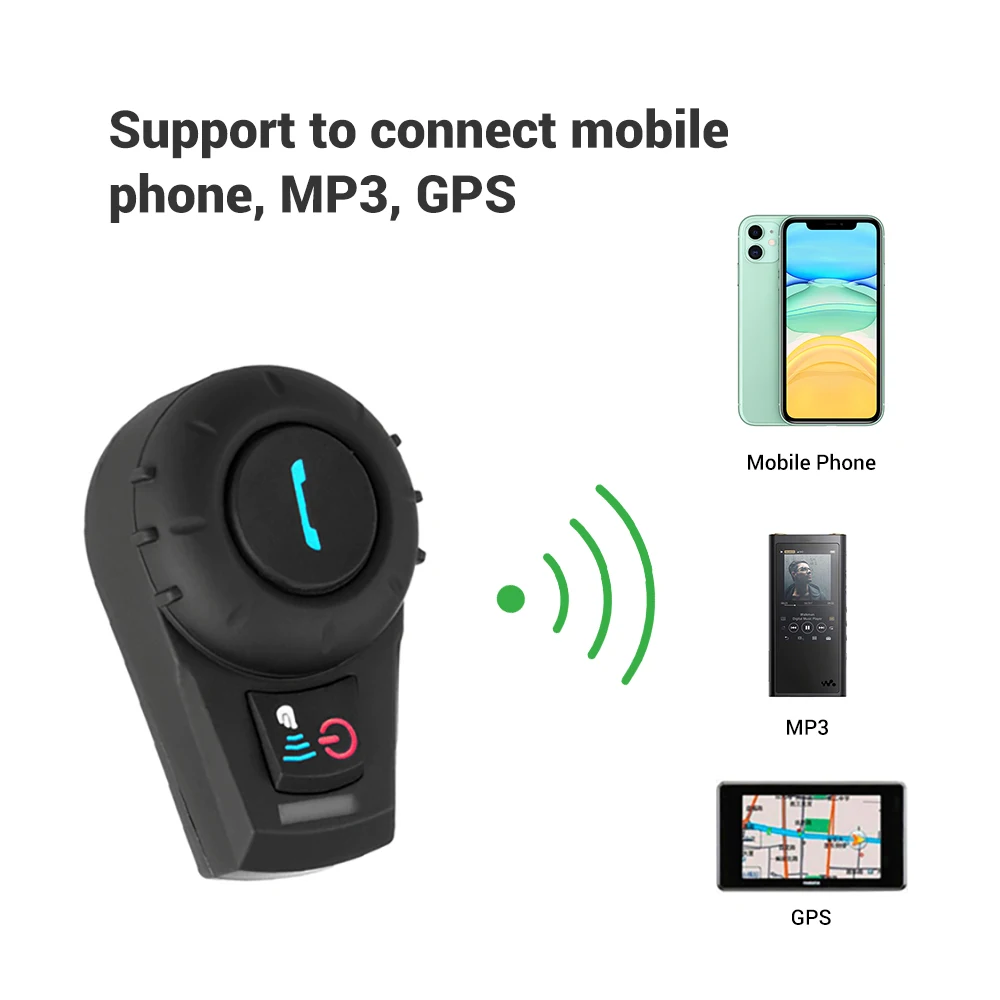 AOSHIKE 1 шт. мотоциклетный шлем Bluetooth домофон FDCVB водонепроницаемая мотоциклетная