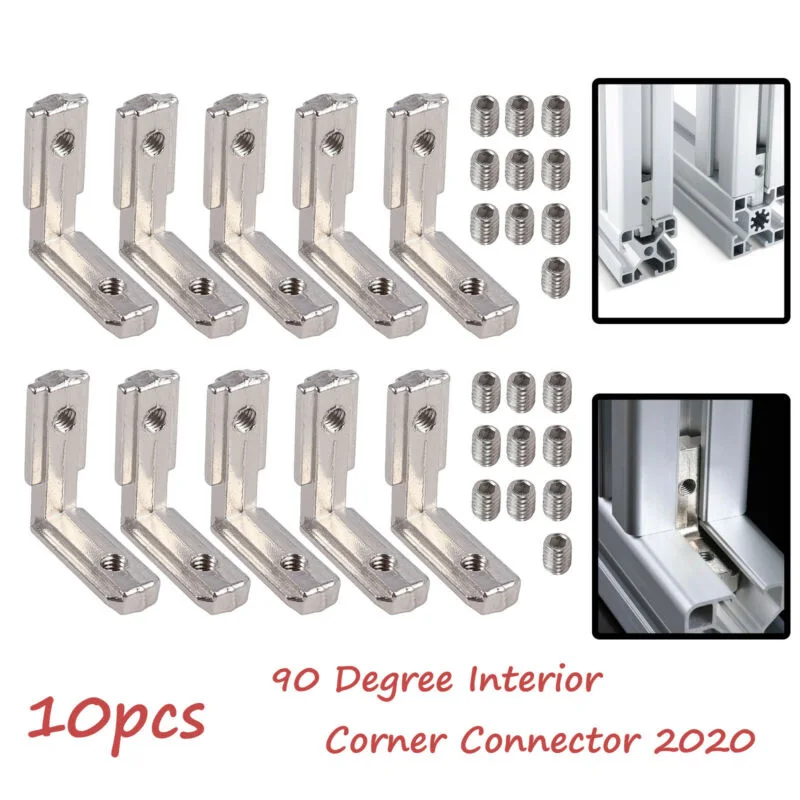 

Connector Brackets Anti-rust T-Slot Replacement Equipment 10Pcs Nickel Plating