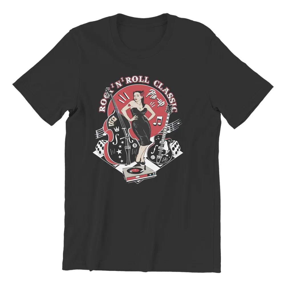 Rockabilly винтажные носки в стиле рок-н-ролл музыка уникальная футболка модель