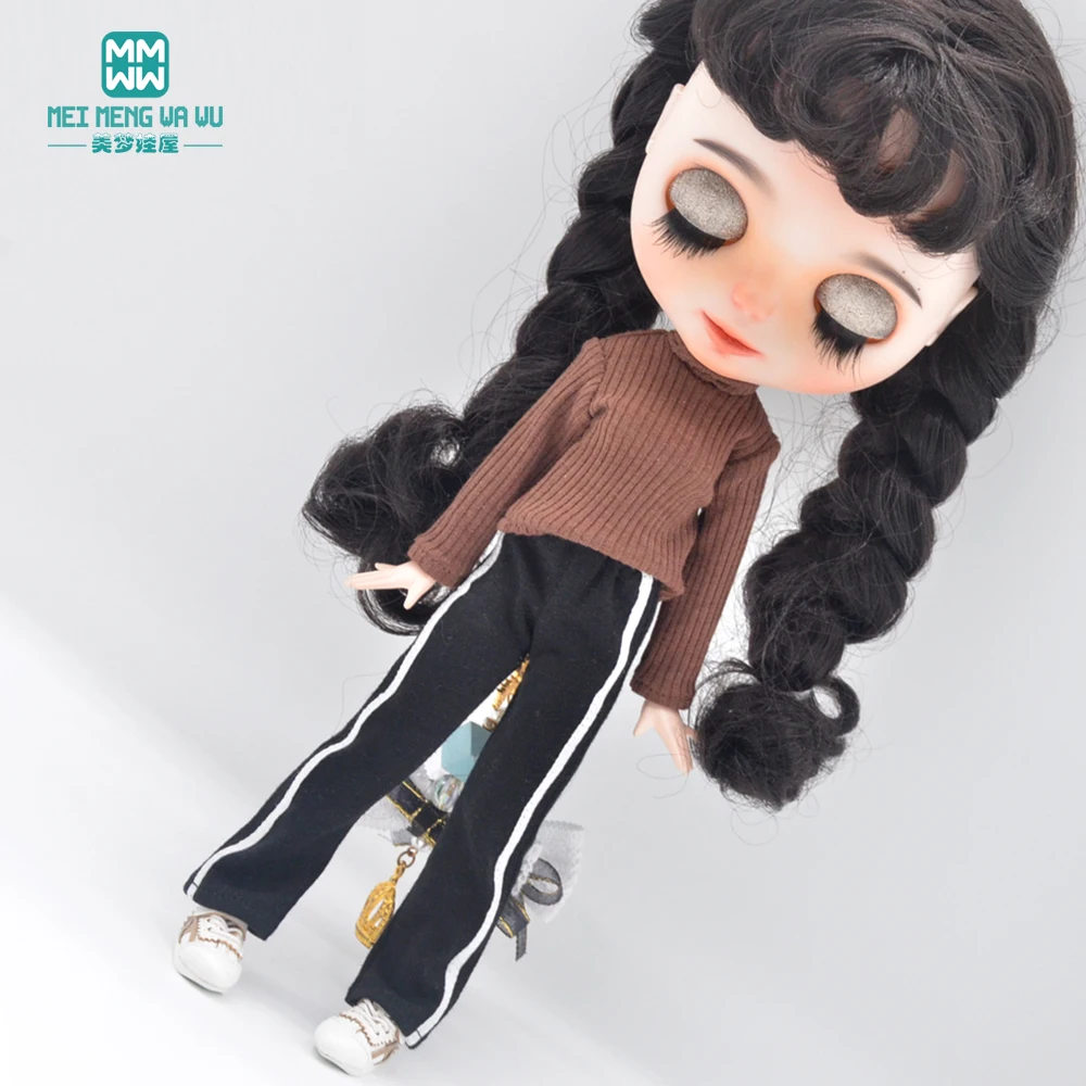 Одежда для куклы подходит Blyth Azone OB22 OB24 модный свитер с высоким воротником