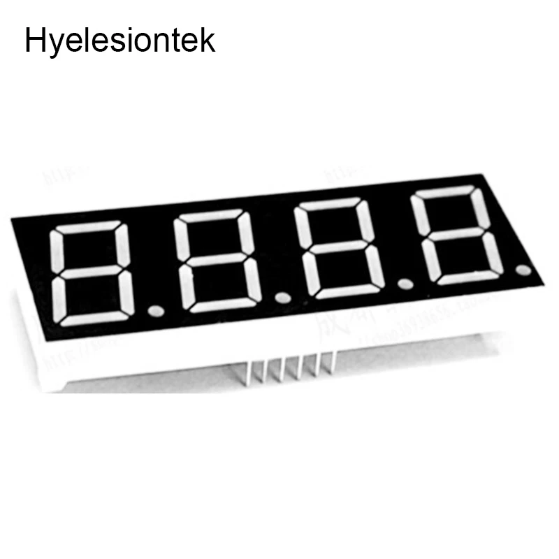 1 шт. светодиодный Дисплей 7-сегментный знаки 0,8 дюймовый цифровой Красный светодиодный Экран дисплея 7-сегментный 4 цифры 0,8 дюймов 7 сегментов светильник 0," Панель
