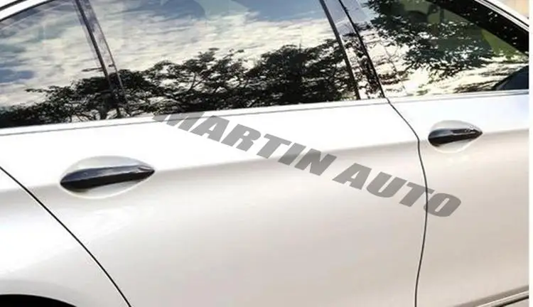 

One set real carbon fiber outside door handle door buckle handle front rear door handle For BMW 6 series F06