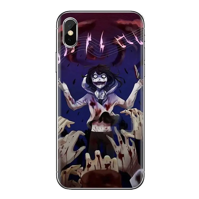 For Xiaomi Mi3 Samsung A10 A30 A40 A50 A60 A70 Galaxy S2 Note 2 Grand Core Prime Jeff the killer Horror Animation Silicone Cases |