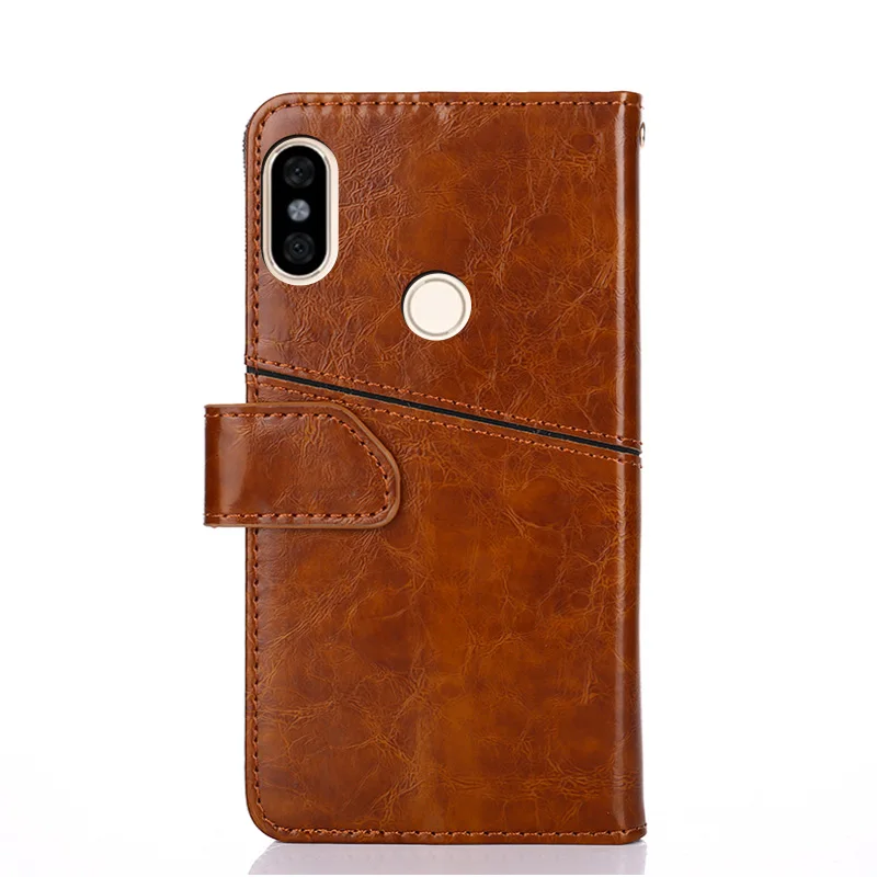 Чехол для Xiaomi Redmi Note 5 K'TRY Винтажный чехол из искусственной кожи с силиконовым