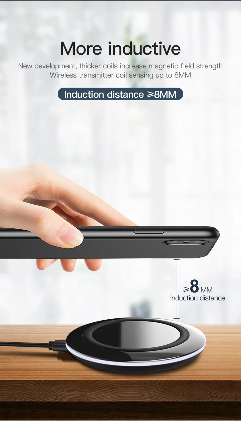 

TOTU magsafe Wireless Charger for iPhone XS MAX 11 Pro Max Samsung S9 Plus s9 Phone Charging Portable Phone Wireless Charger Pad