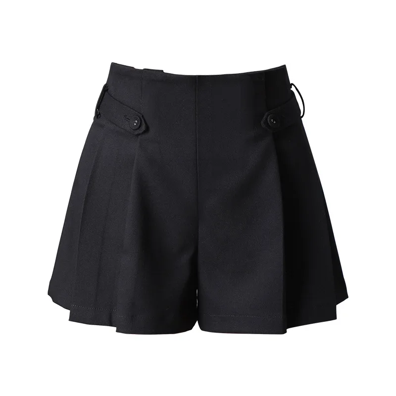 

2020 Autumn & Winter New Arrival Woolen Shorts Korean Version High Waist Pleated Shorts Ladies Solid Casual Shorts Free Shipping