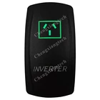 Верхний зеленый и нижний синий светодиодный кулисный переключатель-инвертор-3-контактный SPST вкл.ВЫКЛ. Для лодки Мэн кулисный переключатель панель приборной панели