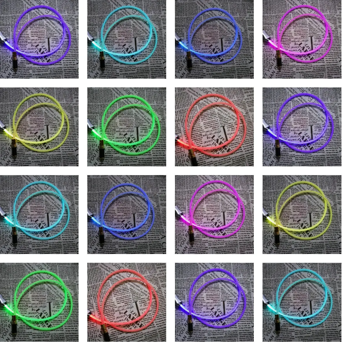 Гибкие кабели из Паракорда с RGB светильник кой для геймеров механическая