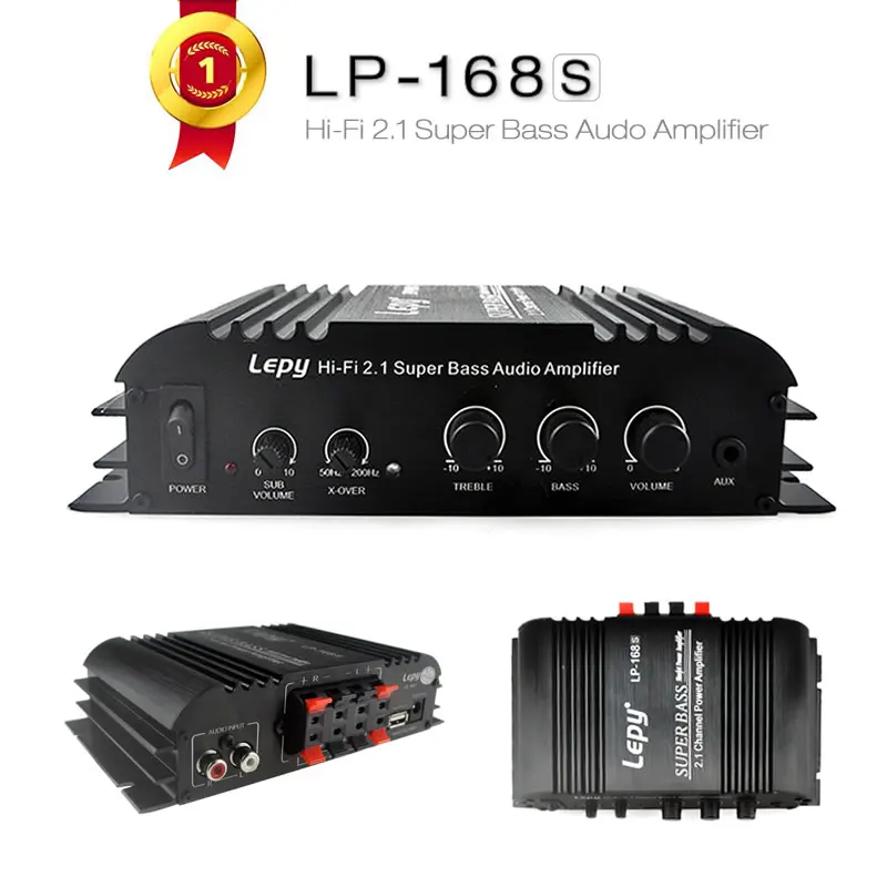 12V 2 1 канальный Авто Аудио Мощность усилитель сабвуфер бас Выход Hi Fi стерео звук с