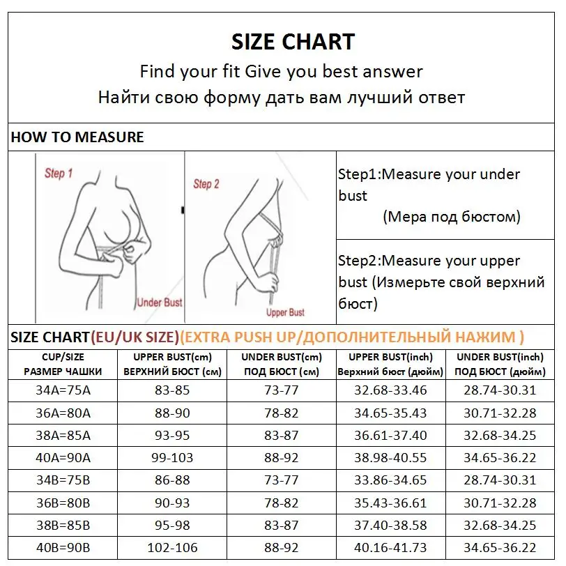 A/B Cup Sexy Push Up Bra Women Lace Lingerie Floral Underwear Female Bras Thick Padded Brassiere for Bralette | Женская одежда