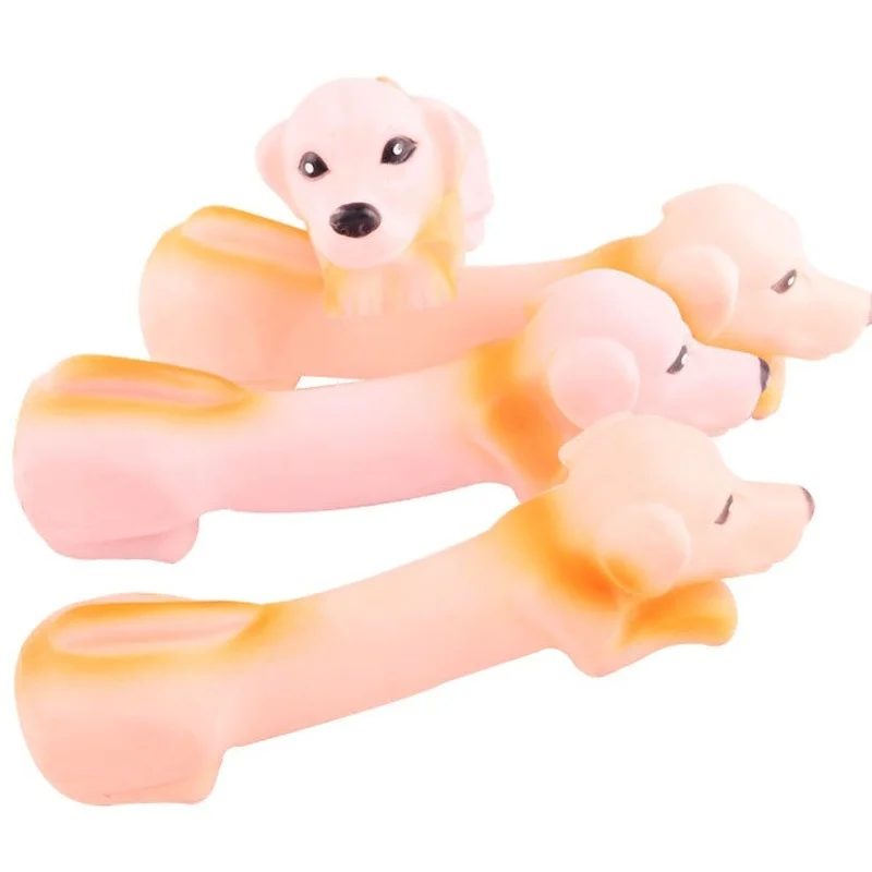 

Игрушки-пищалки для домашних животных, резиновые игрушки для домашних животных, игрушка-прорезыватель для прорезывания зубов и забавная па...