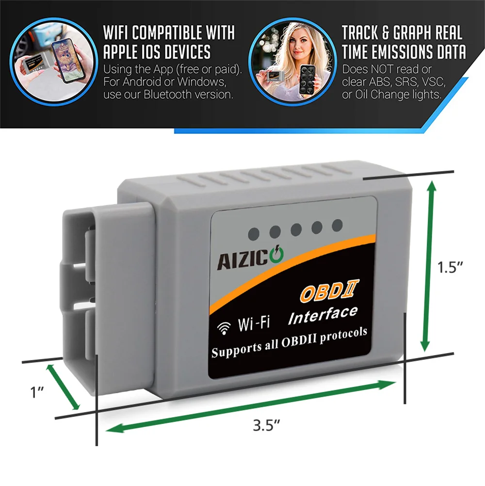 Wi Fi ELM327 V2.1 OBD2 сканер ELM 327 WIFI диагностический инструмент Elm327 OBDII для Android/IOS/Windows| |