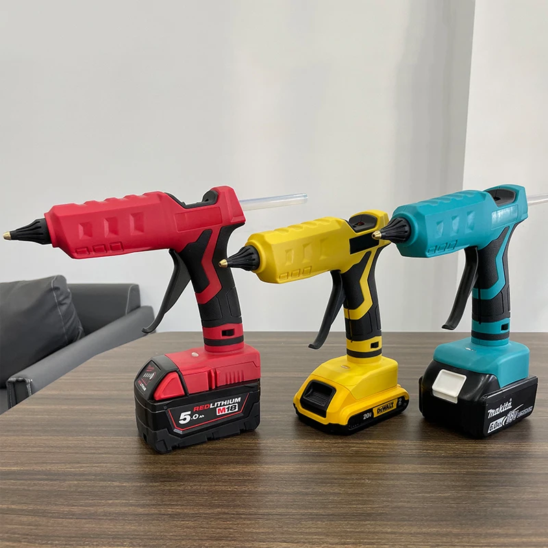 핫멜루건 건 Cordless беспроводная Горячая клеевая пушка для Dewalt Makita Milwaukee 18V аккумулятор