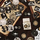 46 шт.коркор. старые временные серии, зеркальные наклейки для учетной записи, стикеры для сортировки канцелярских знаков, планировщика, этикетки, наклейки