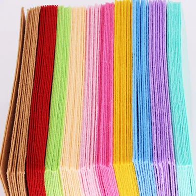 40 Pcs 10 colors CMCYILING 40 шт./партия 10*15 см фетровая ткань 1 мм Толщина полиэфирная ткань для DIY альбом для вырезок для рукоделия войлочные листы - Цвет: 40 Pcs 10 colors