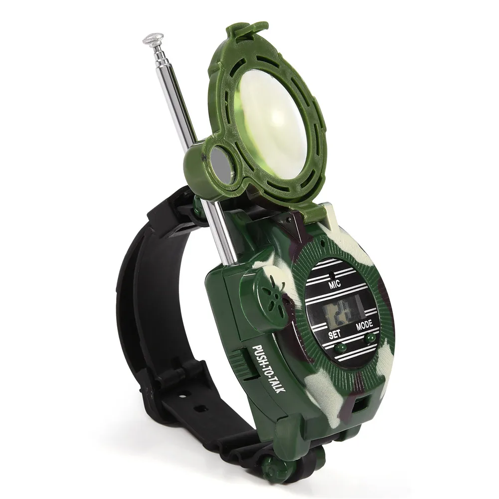 2Pcs 7 in 1 Mini Children Walkie Talkie Wrist Watches with Night light Compass Intercom Outdoor Toy Gift | Мобильные телефоны и