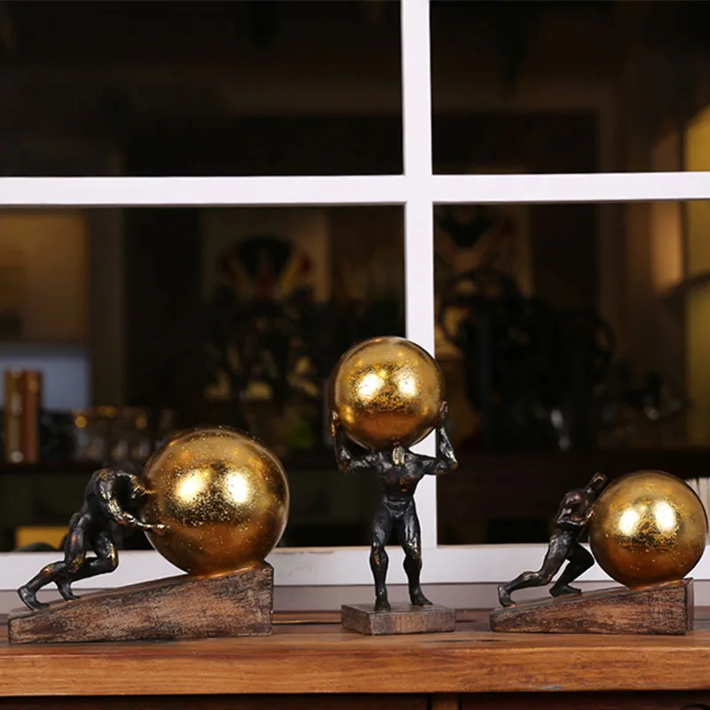 

Скандинавский Ретро Титан, мифологическая фигурка, художественная фигурка, скульптура, Декор для дома, аксессуары, современное искусство, С...