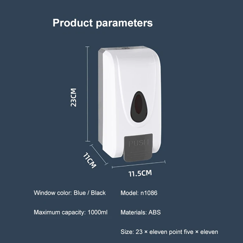 

Wall-mounted Soap Dispenser Easy To Install Anti-rust Manual Soap Dispenser Suitable For Hotels Offices Complete Accessories