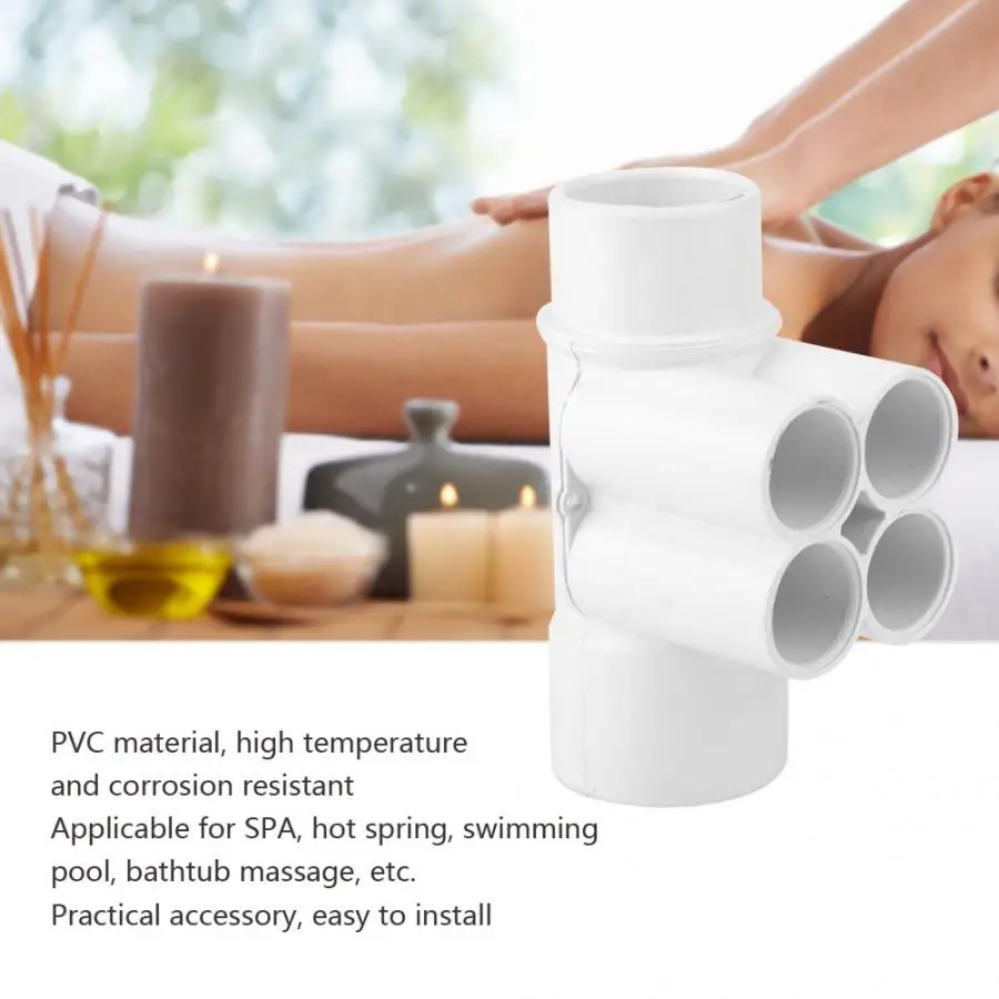 Спа-коллектор дюйма 4 порта ПВХ водопроводный коллектор для бассейна сепаратор