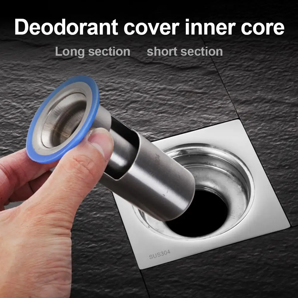 

304 Stainless Steel Thickening Anti-odor Bathroom Floor Sewer Drains Core Cover Anti-rust Wear Resistant Anti-odor Waterproof