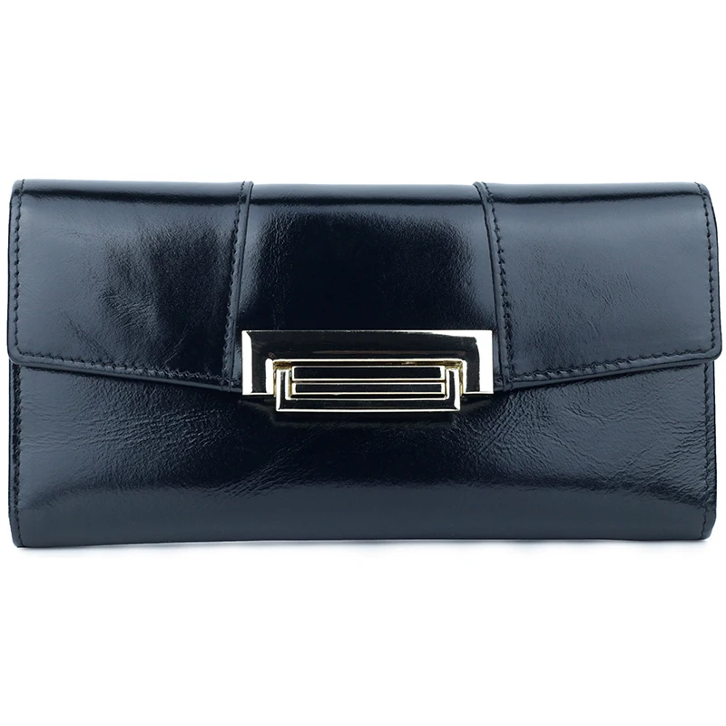 

Women Clutch Wallets Cowhide Leather Female Long Card Holder Wallet Zippers Fashion Lady Money Bag For Phone Carteira New purse