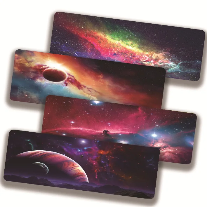 2022 night sky mouse pad with sewn edges thermal transfer printed mice mat laptop notebook keyboard pad gaming accessories 2mm free global shipping