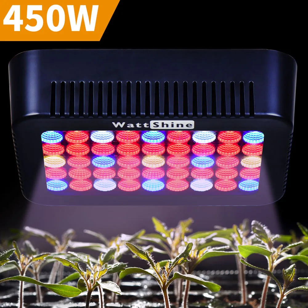 Светодиодная комнатная лампа полного спектра для выращивания растений 300 Вт 450