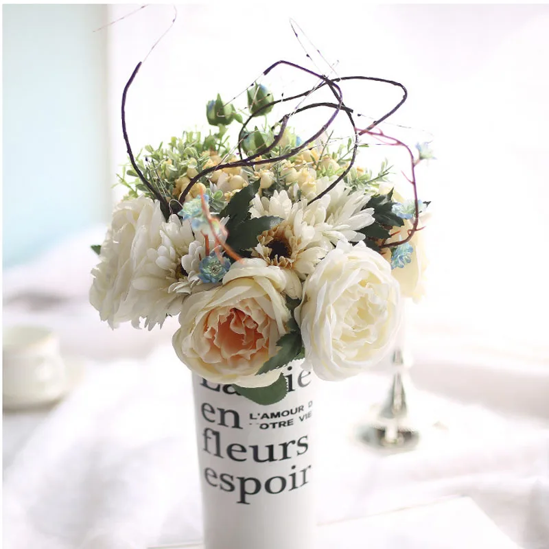 Новое поступление искусственные цветы герберы JUNSUM Шелковая Роза декор для