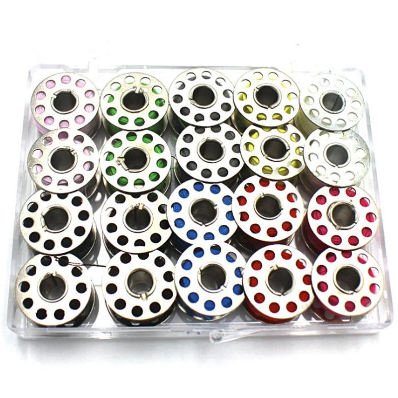 

20pcs Metal Sewing Threads Bobbins Spool Sewing Craft Tool Machine Spool Bobbin Handwork Accessories