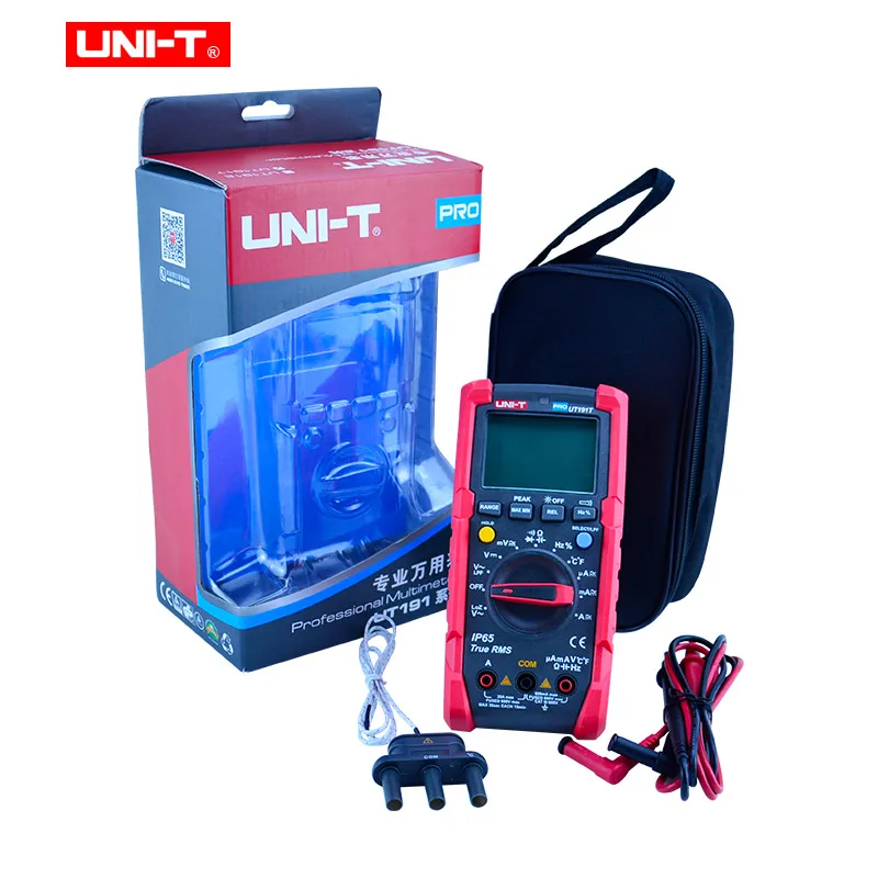 UNI-T Tester Digital Multimeter Profesional UT191T UT191E True RMS Auto Range DMM 20A Ammeter 600V Count 6000 DC AC Capacitor |