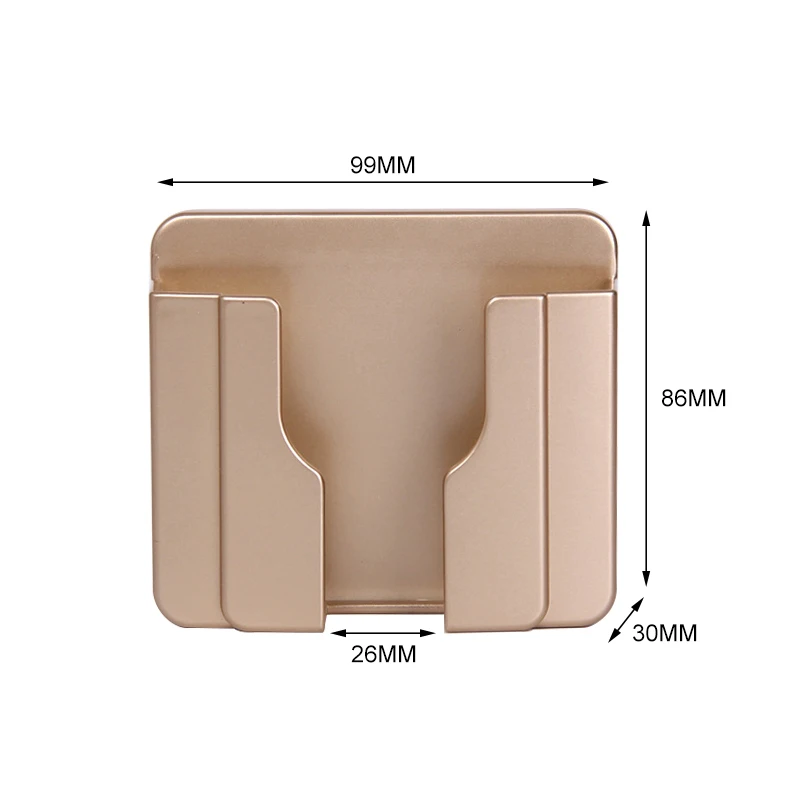 

Wall Mount Charger Rack Self Adhesive Wall Mounted Storage Box Phone Charging Holder Remote Control Storage Box Home Accessories