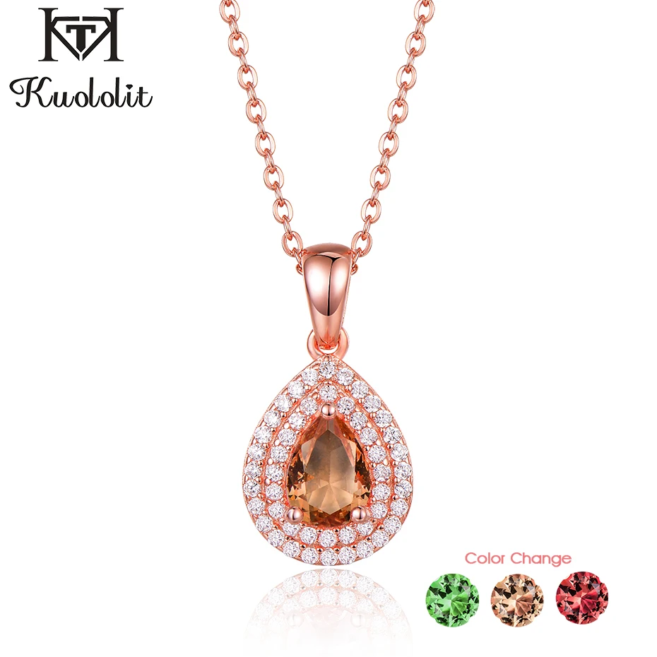 Кулон Kuololit с зултанитом из розового золота 585 пробы для женщин однотонные